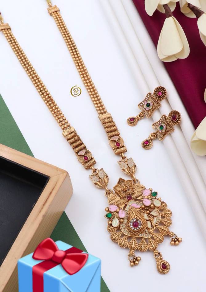 SI Necklace Copper Long Set Wholesalers In Delhi
